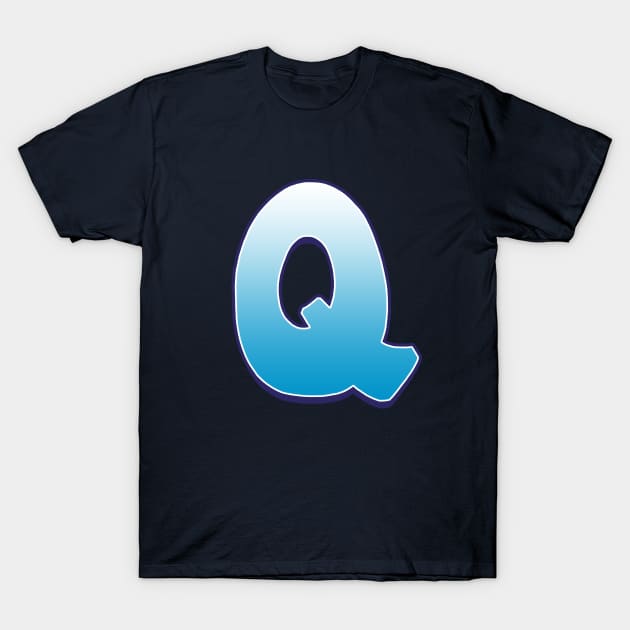 Q  - Blue T-Shirt by Dmitri